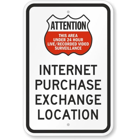 Attention Area Under Video Surveillance Aluminum Sign — product artwork