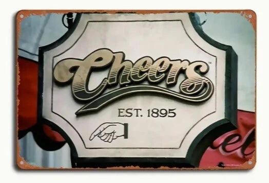 Cheers Bar Aluminum Sign — product artwork