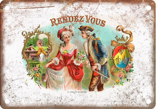 Rendez Vous Cigar Reproduction Vintage Aluminum Sign — product artwork