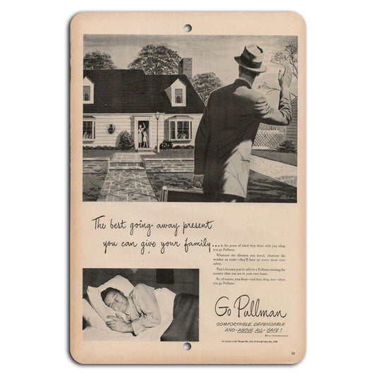 Vintage Pullman Aluminum Sign — product artwork