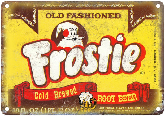 Old Fashioned Root Beer Frostie Funny Aluminum Sign — product artwork