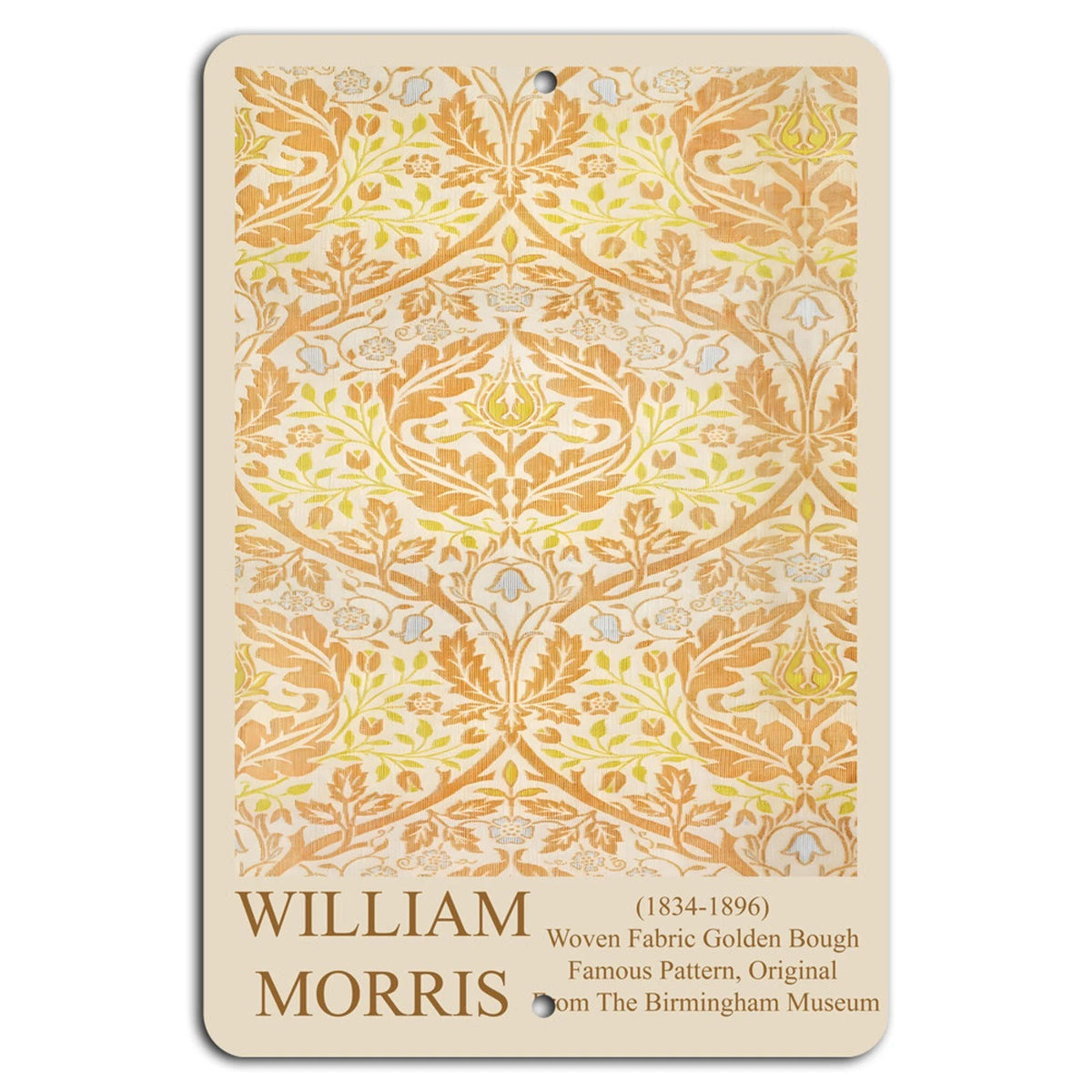 Golden Bough William Morris Vintage Aluminum Sign — product artwork
