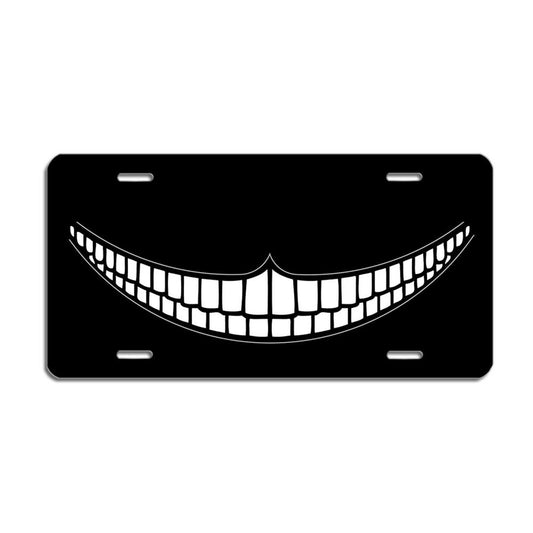 Cheshire Cat Grin - Spooky Animal Decorative Aluminum Plate — product artwork