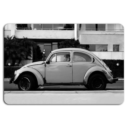 Vintage Beetle Retro Classic Car Garage Aluminum Sign — product artwork