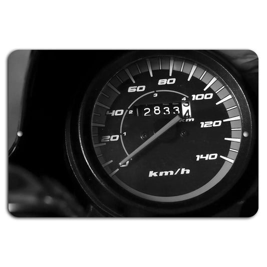 Speedometer Vintage Retro Garage Aluminum Sign — product artwork