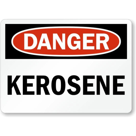 Kerosene Danger Aluminum Sign — product artwork