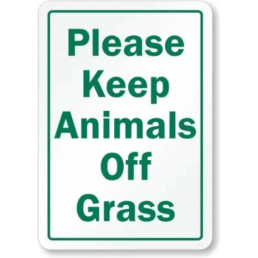 Keep Animals Off Aluminum Sign — product artwork