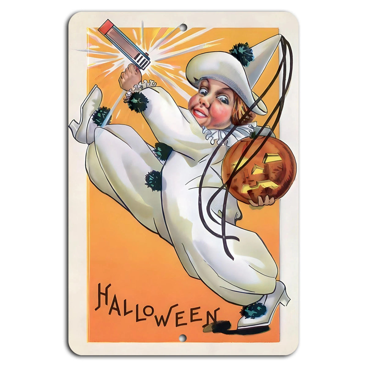 Halloween Clown Vertical Decorative Aluminum Sign — product artwork