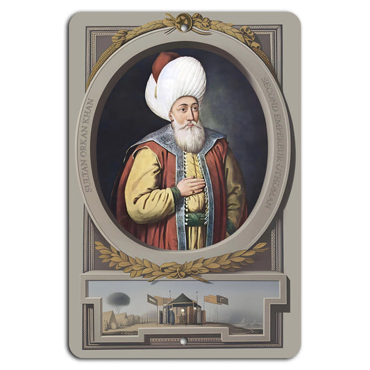Ottoman Legacy Vertical Historical Aluminum Sign — product artwork