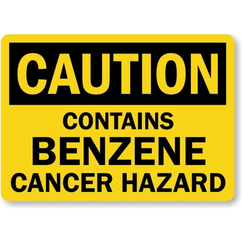 Contain Cancer Hazard Caution Aluminum Sign — product artwork
