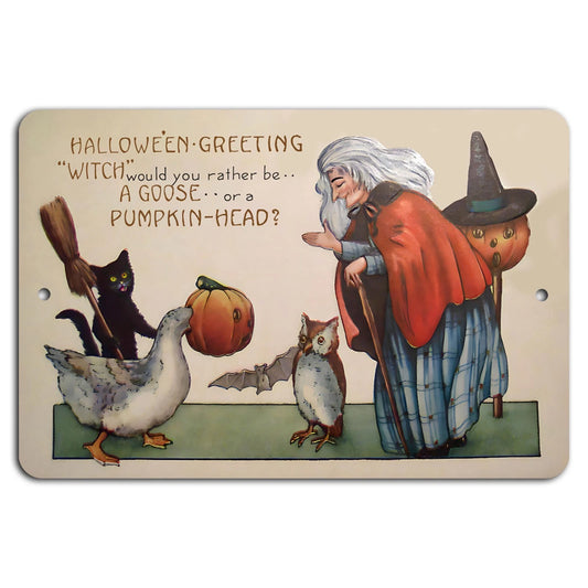 Halloween Rustic Aluminum Sign — product artwork