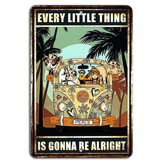 Inspirational Every Little Thing Aluminum Sign — product artwork