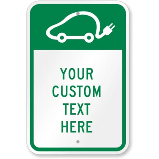 Electrical Charging Custom Aluminum Sign — product artwork