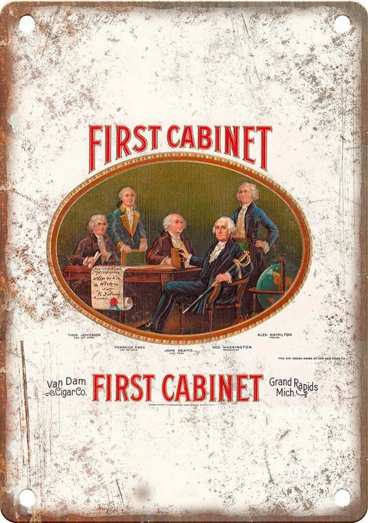 Cigar Box Reproduction Cabinet Label Aluminum Sign — product artwork