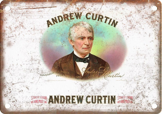 Cigar Box Andrew Curtin Reproduction Aluminum Sign — product artwork