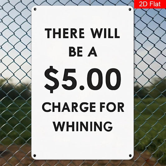 Vintage Funny Bar Cafe Office Aluminum Sign — product artwork
