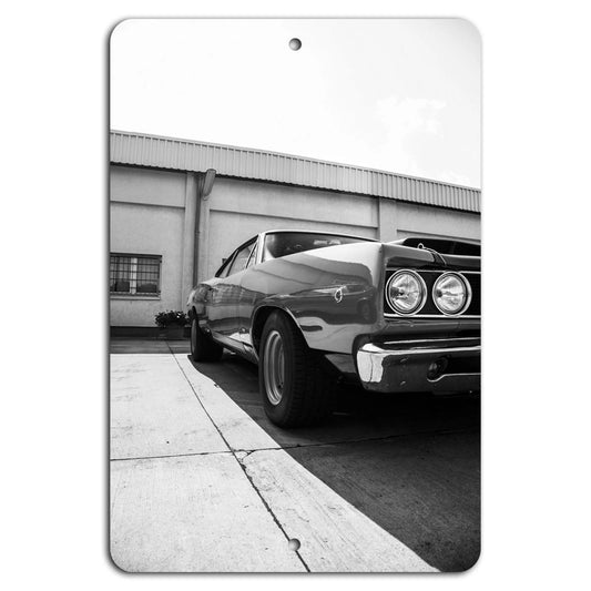 Muscle Car Vintage Retro Garage Aluminum Sign — product artwork