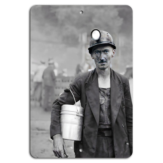 Vintage Coal Miner Industrial Rustic Aluminum Sign — product artwork