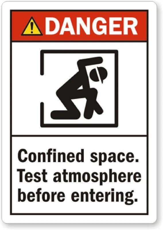 Vinyl Ansi Business Aluminum Sign — product artwork