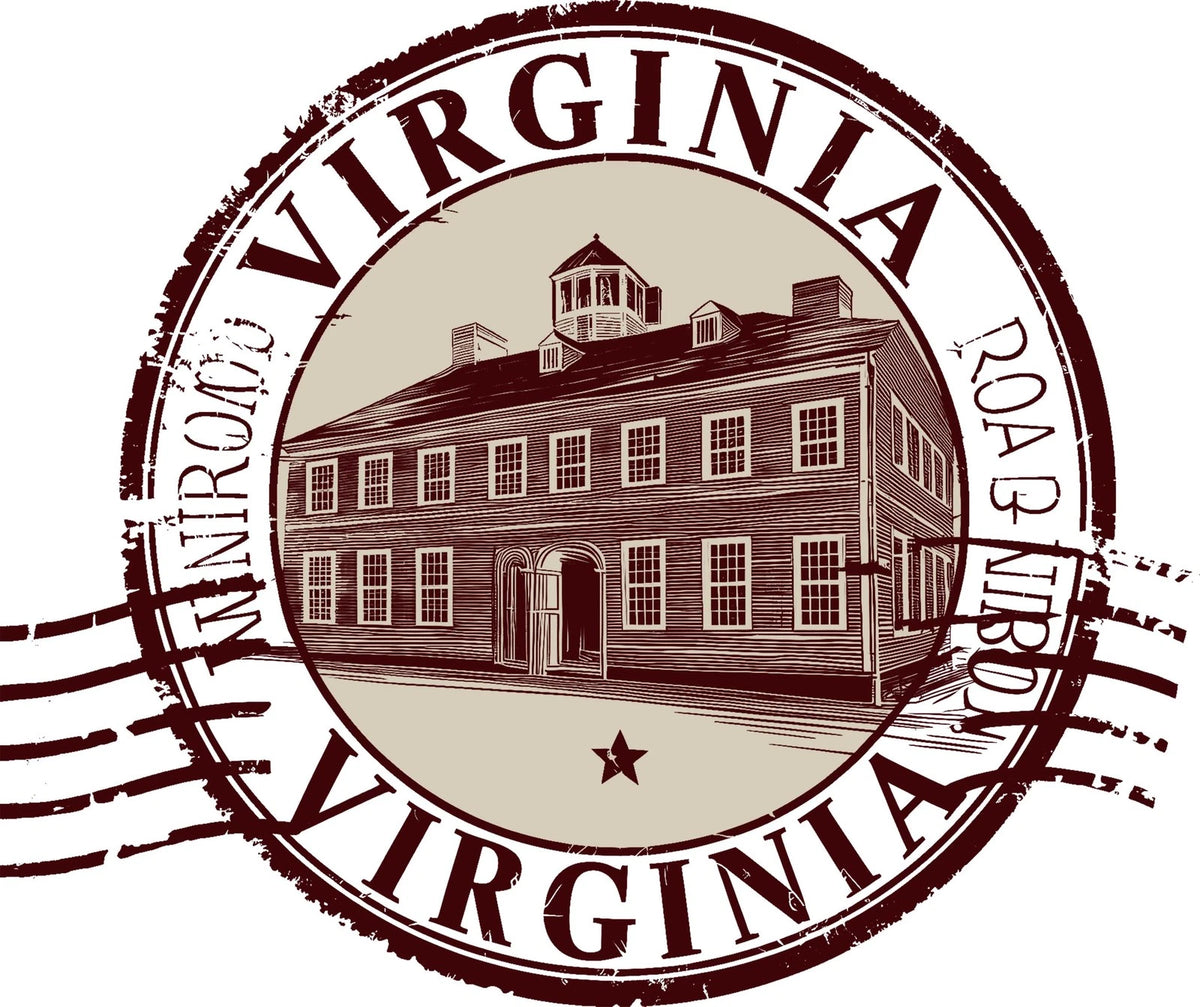 Virginia Landmark Round Aluminum Sign — product artwork