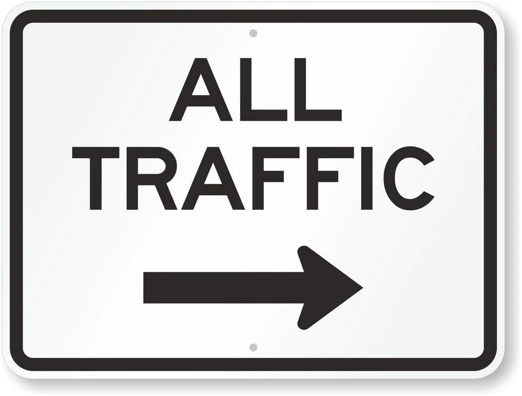 Traffic Rustproof Reflective Aluminum Sign — product artwork