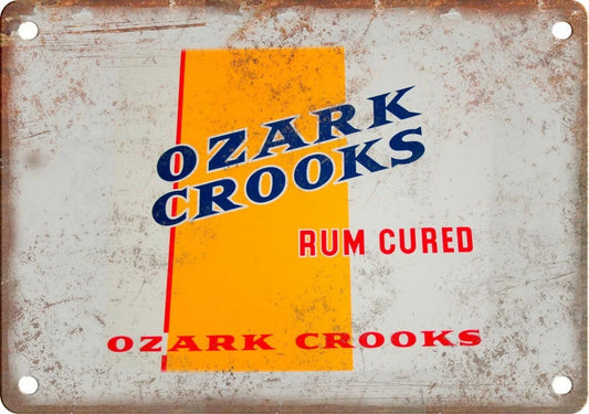 Ozark Crooks Cigar Box Reproduction Aluminum Sign — product artwork
