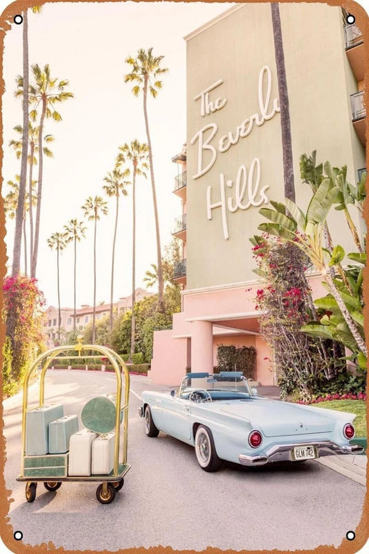 Vintage Beverly Hills TV Show Aluminum Sign — product artwork