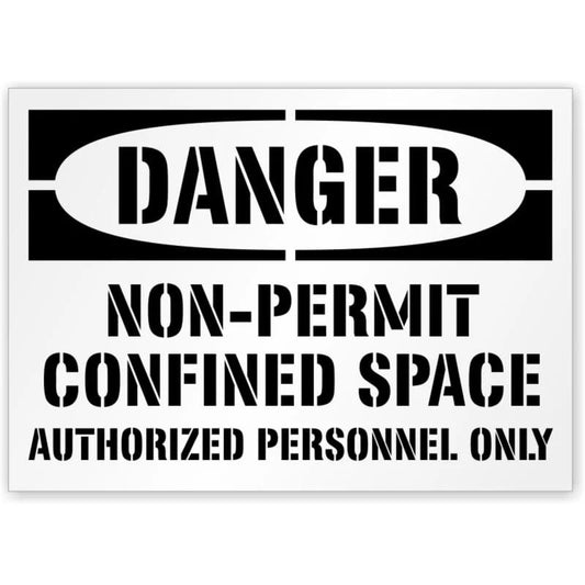 Non-Permit Confined Space Authorized Personnel Only Sign — product artwork