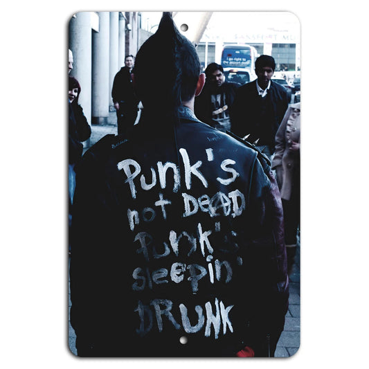 Punk Rock Vertical Aluminum Sign — product artwork