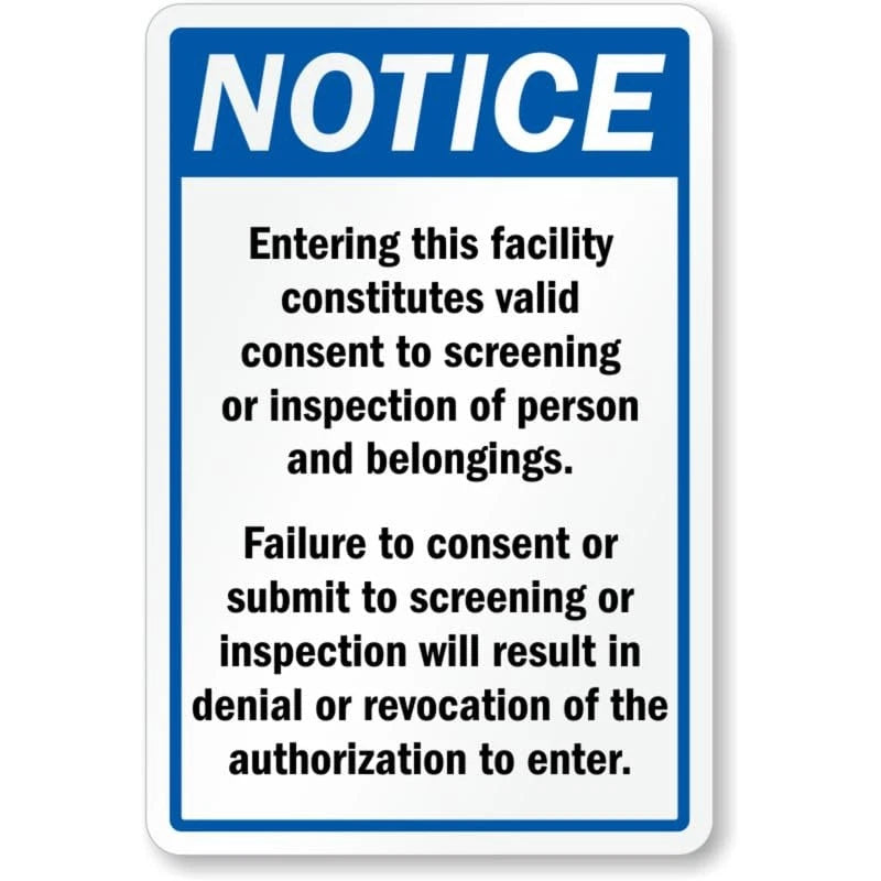 Intensive Care Patient Drip Aluminum Sign — product artwork