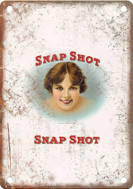 Cigar Box Snap Shot Reproduction Aluminum Sign — product artwork