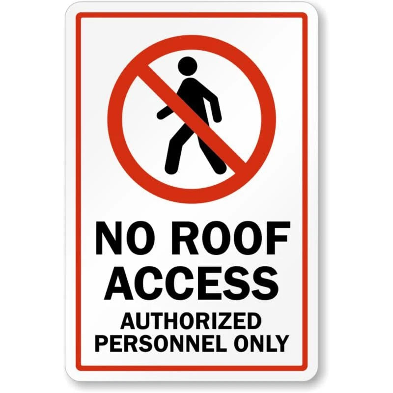 Authorized Personnel Only Restricted Area Aluminum Sign — product artwork