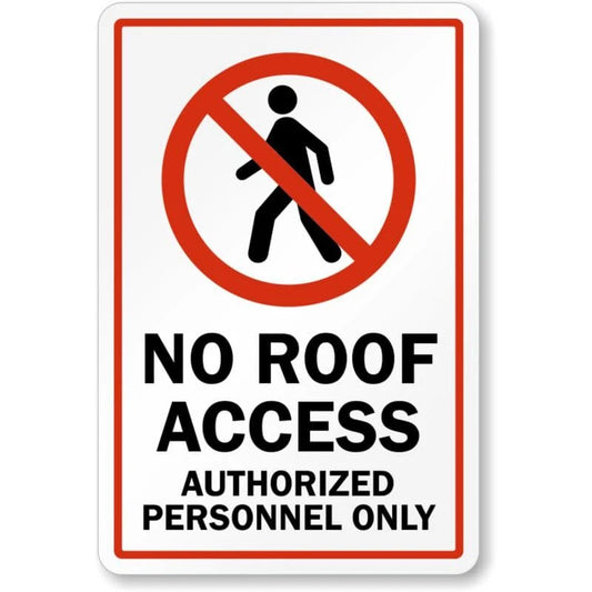 Authorized Personnel Only Restricted Area Aluminum Sign — product artwork