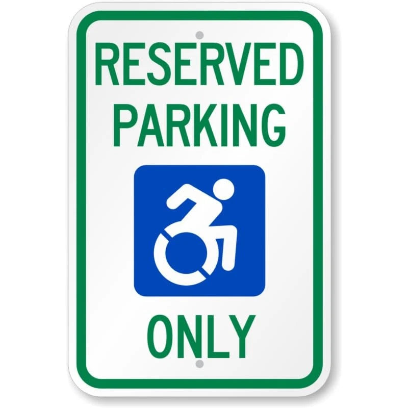 Isa Parking Only Aluminum Sign — product artwork