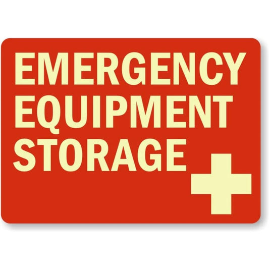 Emergency Equipment First Aid Aluminum Sign — product artwork