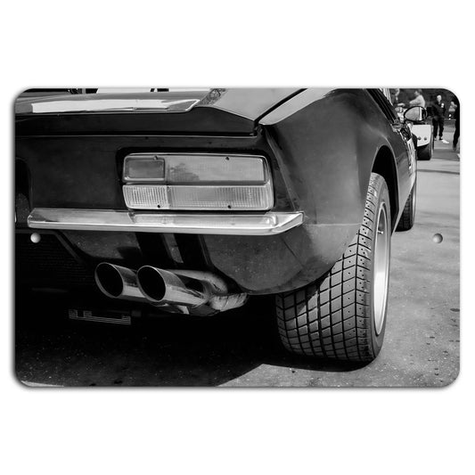 Muscle Car Vintage Rustic Garage Aluminum Sign — product artwork
