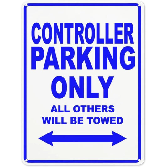Warning Notice Road Safety Parking Only Aluminum Sign — product artwork