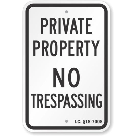 Id Required Aluminum Sign — product artwork