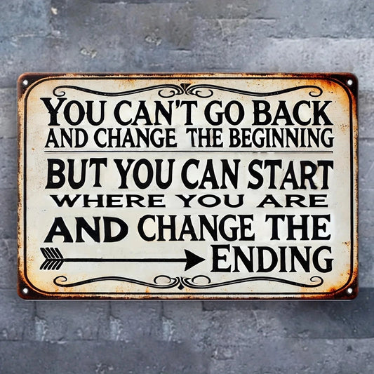 Vintage Tin Retro Funny Quote Aluminum Sign — product artwork