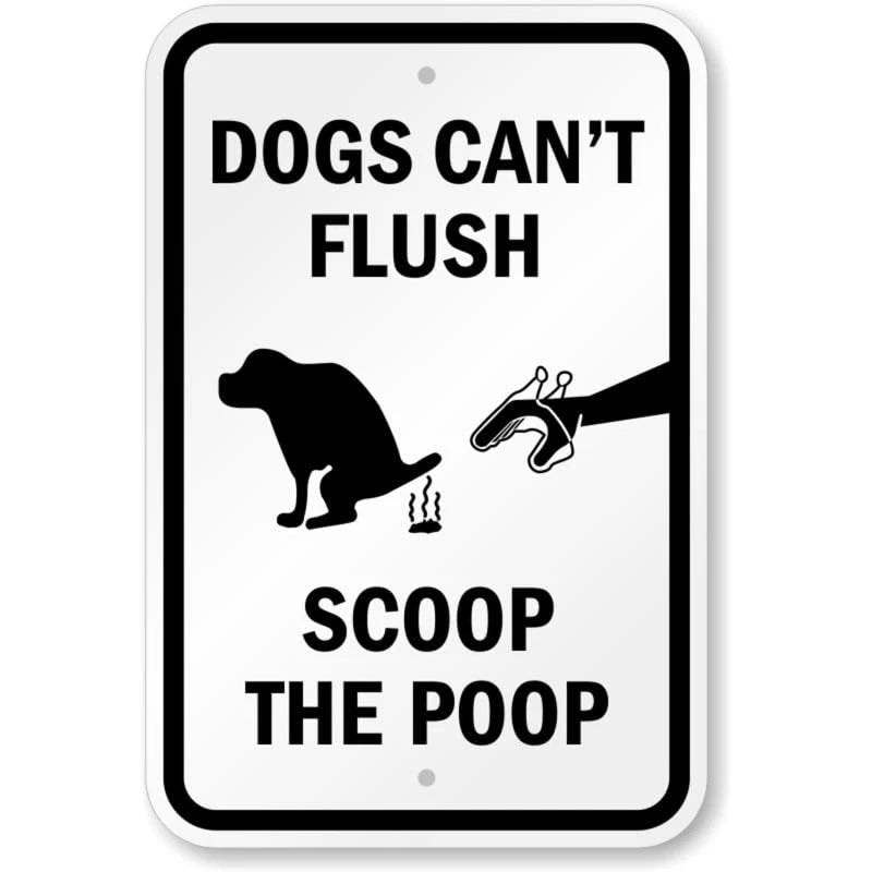 Scoop the Poop Aluminum Sign — product artwork