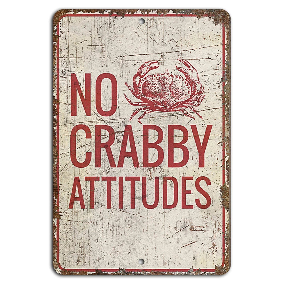 Rustic Beach Bar Funny Humor Aluminum Sign — product artwork