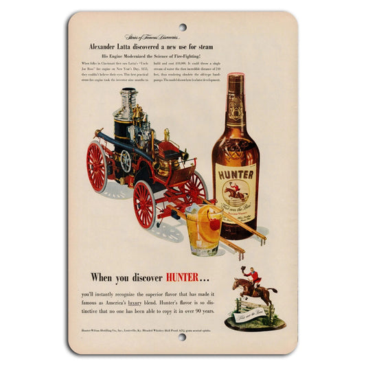 Vintage Whiskey Industrial Nostalgic Aluminum Sign — product artwork