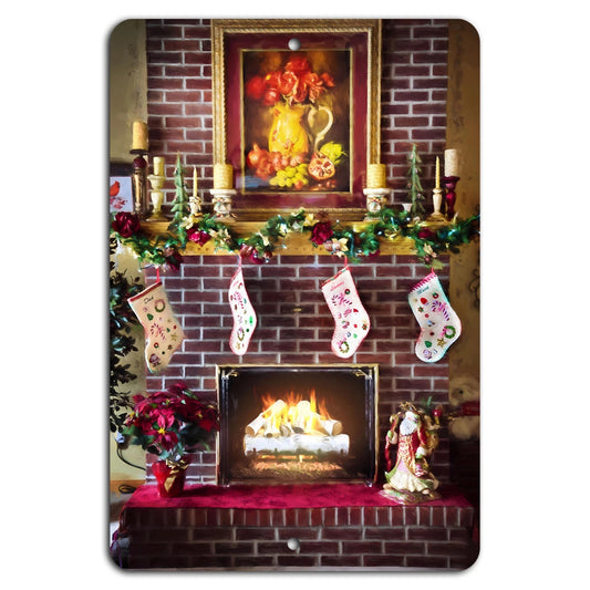 Christmas Hearth Vintage Rustic Aluminum Sign — product artwork