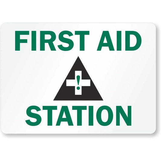 First Aid Station Aluminum Sign — product artwork