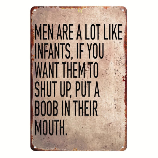 Vintage Men Are Like Young Funny Aluminum Sign — product artwork