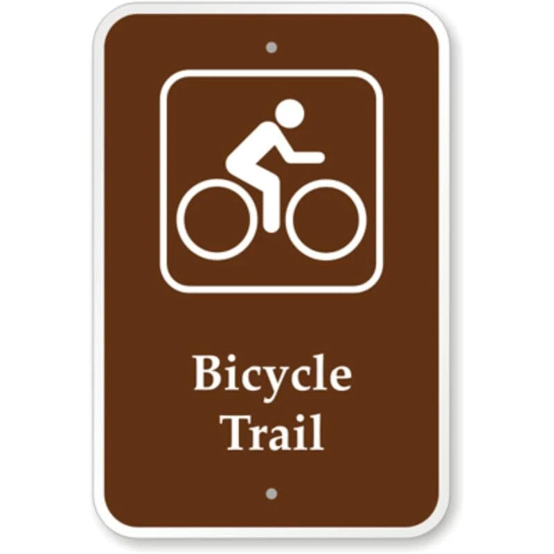 Bicycles Must Stop Aluminum Sign — product artwork