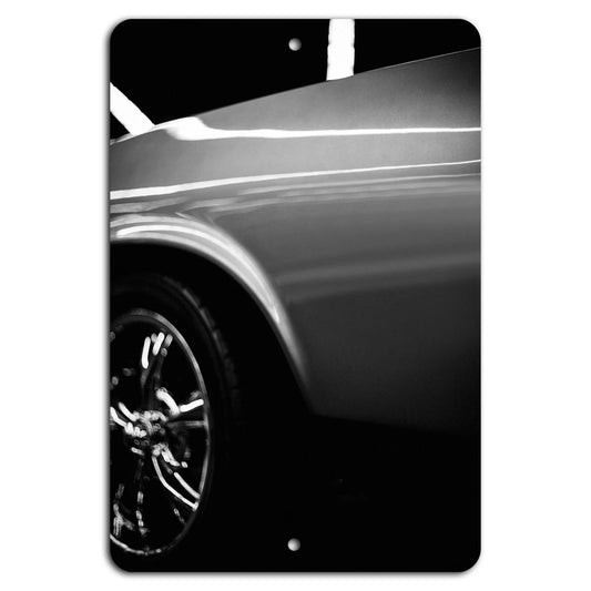 Vintage Muscle Car Retro Industrial Aluminum Sign — product artwork