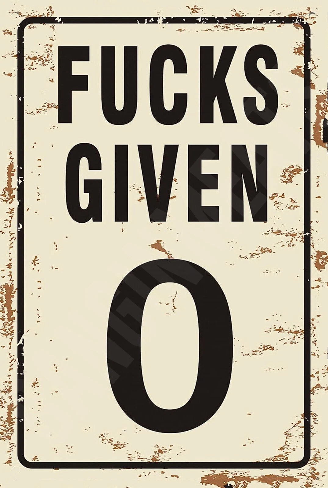 Funny UV Resistant Aluminum Sign — product artwork