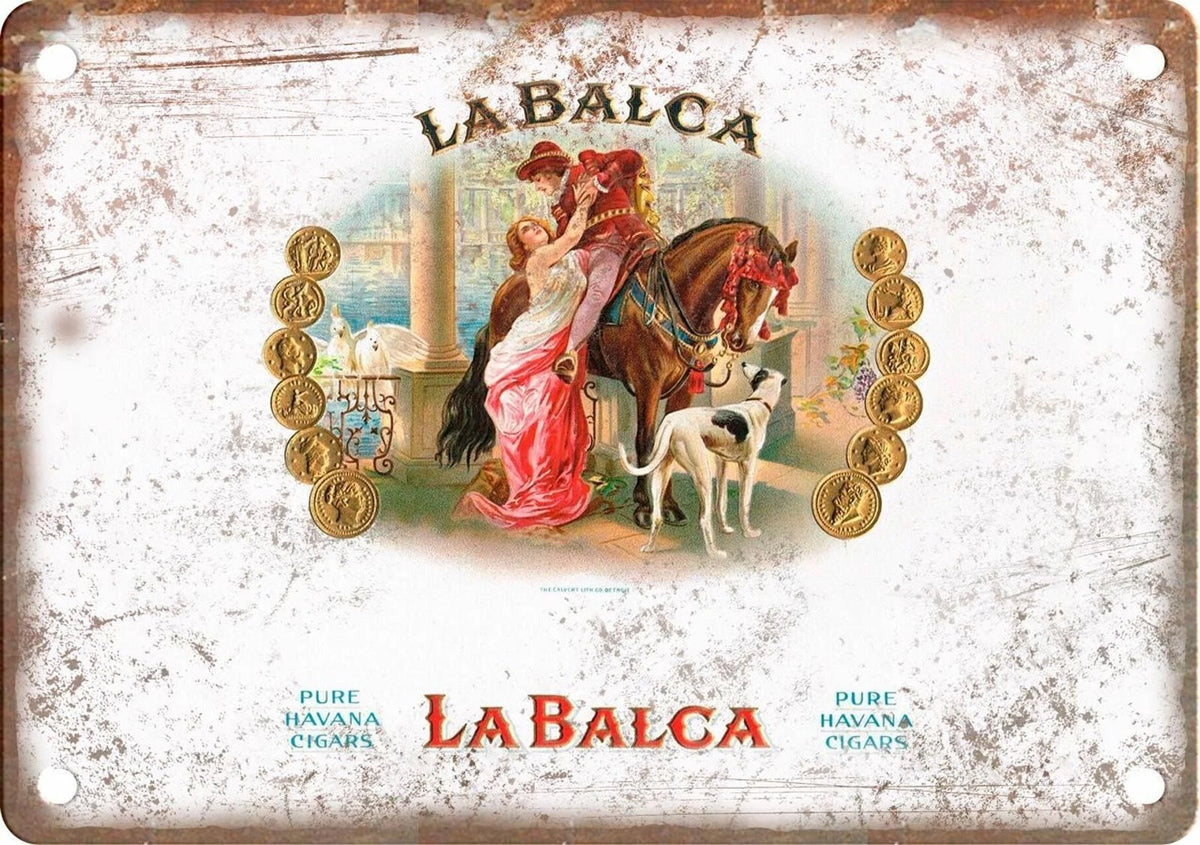Cigar Box La Balca Reproduction Aluminum Sign — product artwork