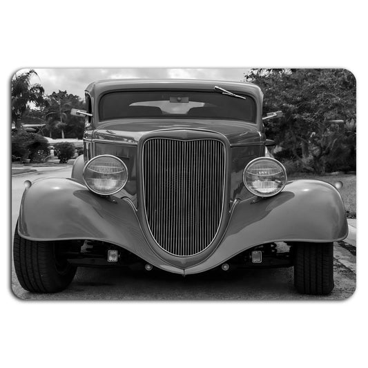 Vintage Car Retro Industrial Aluminum Sign — product artwork